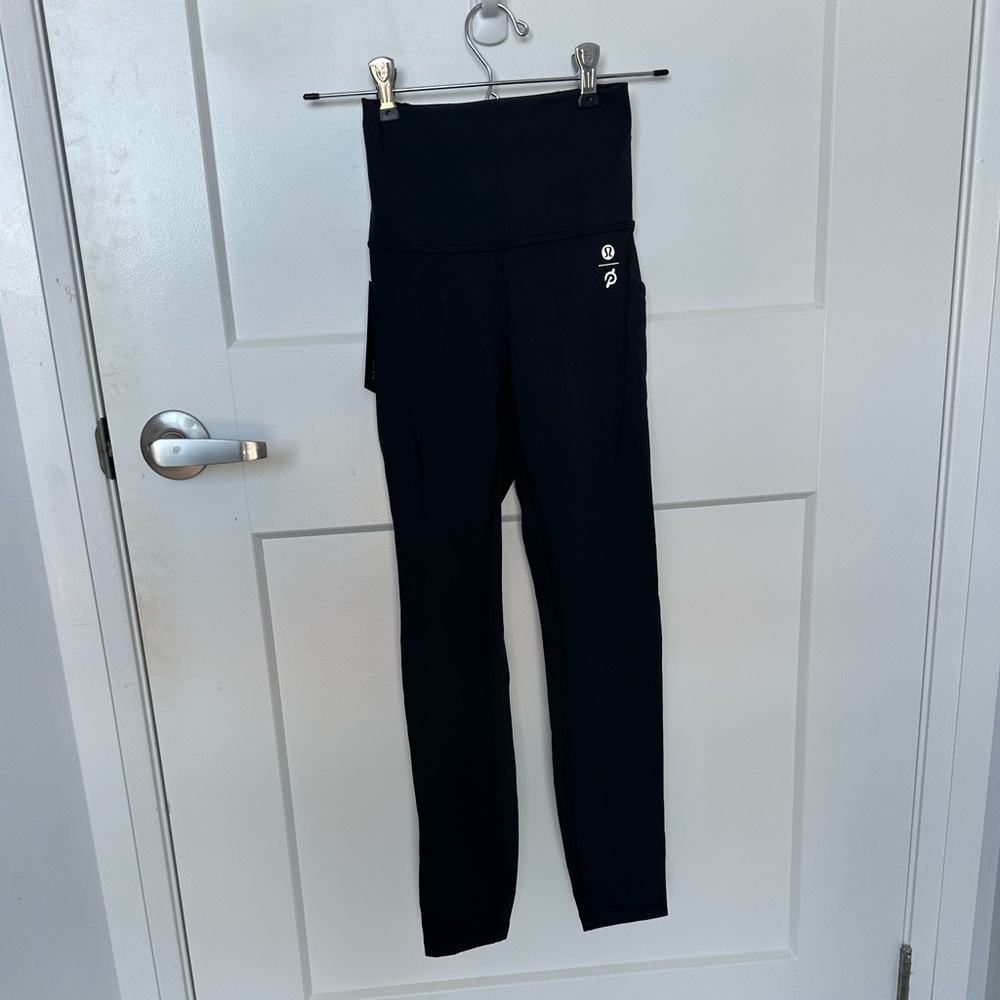 NWT - Lululemon Winder Train Black Peloton Leggings with Pockets Size 2